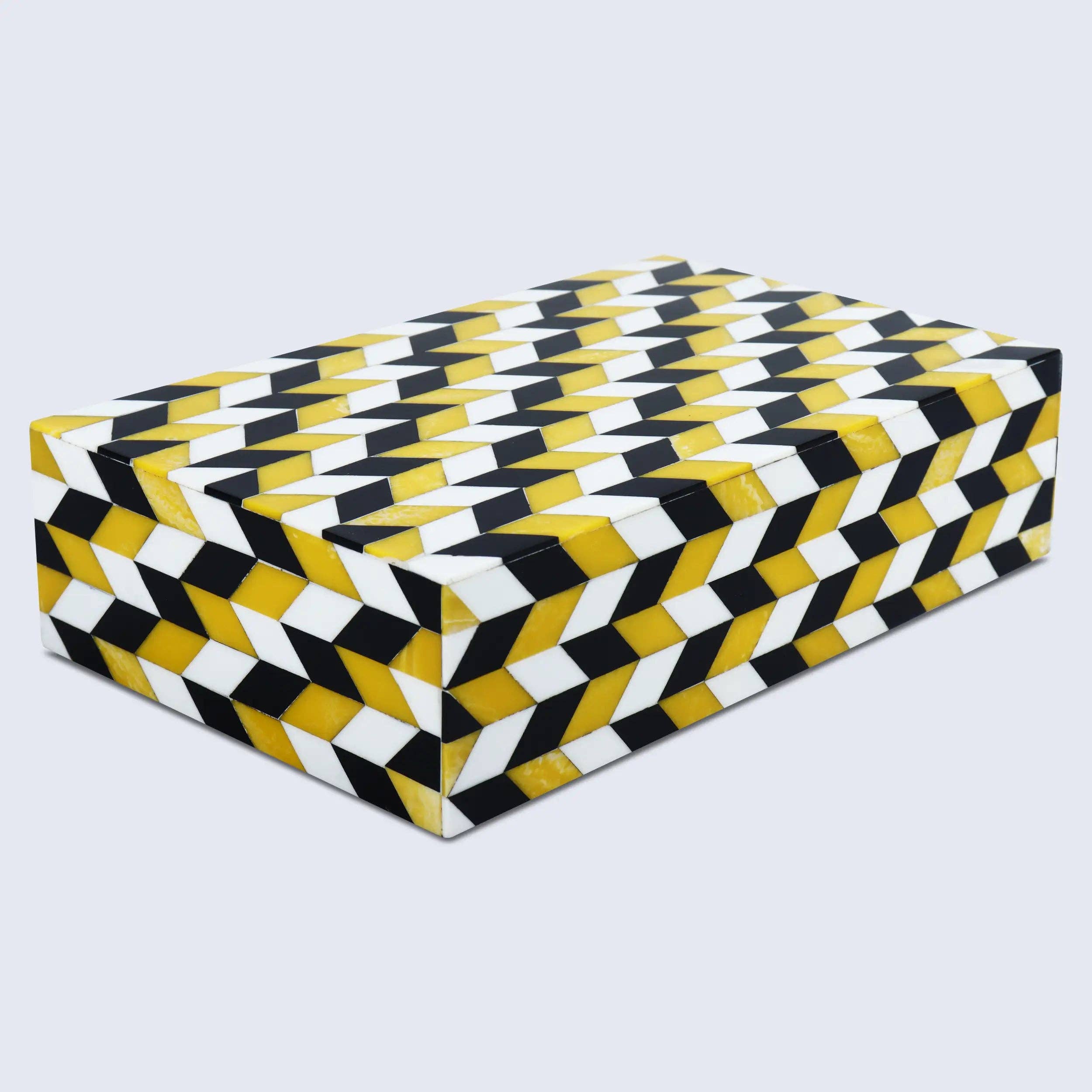 Yellow and Black Decorative Box