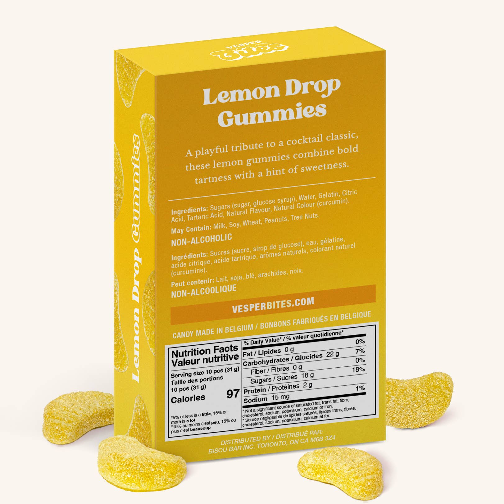 Lemon Drop Inspired Gummies