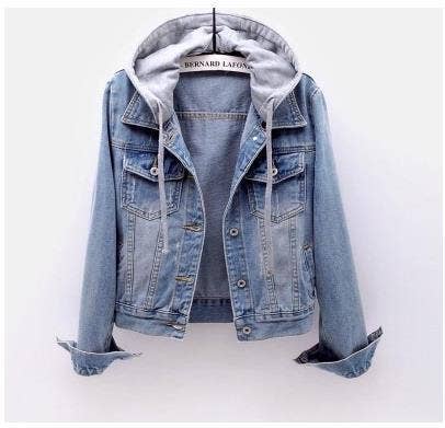 Hooded Denim Jacket