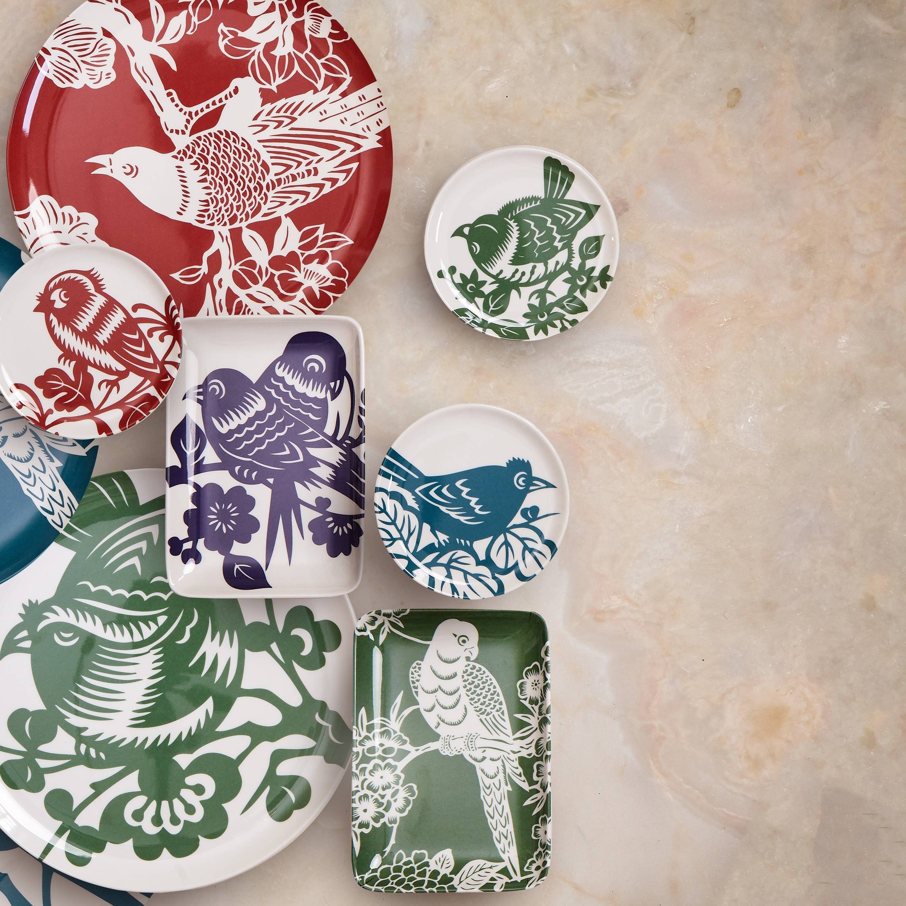 Aviary Parrot Melamine Soap Tray