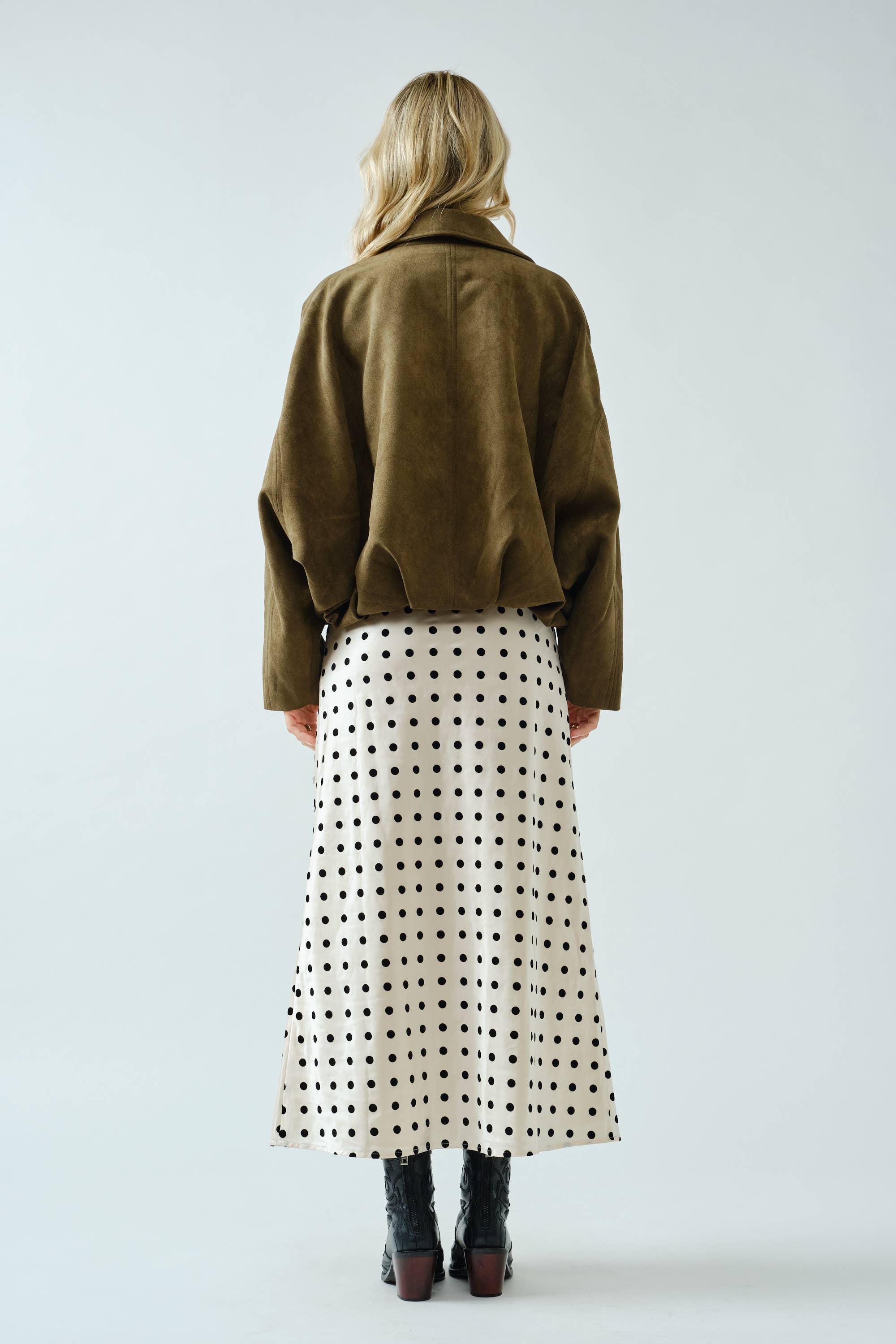 Suede Olive Bomber Jacket