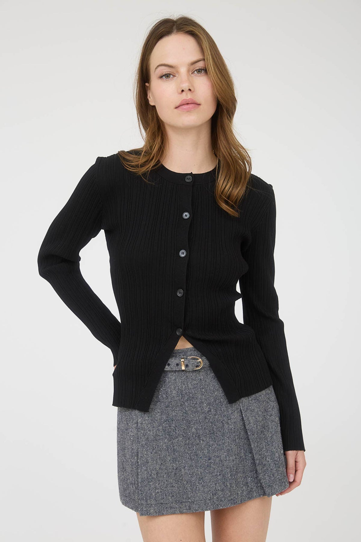 Split Hem Cardigan