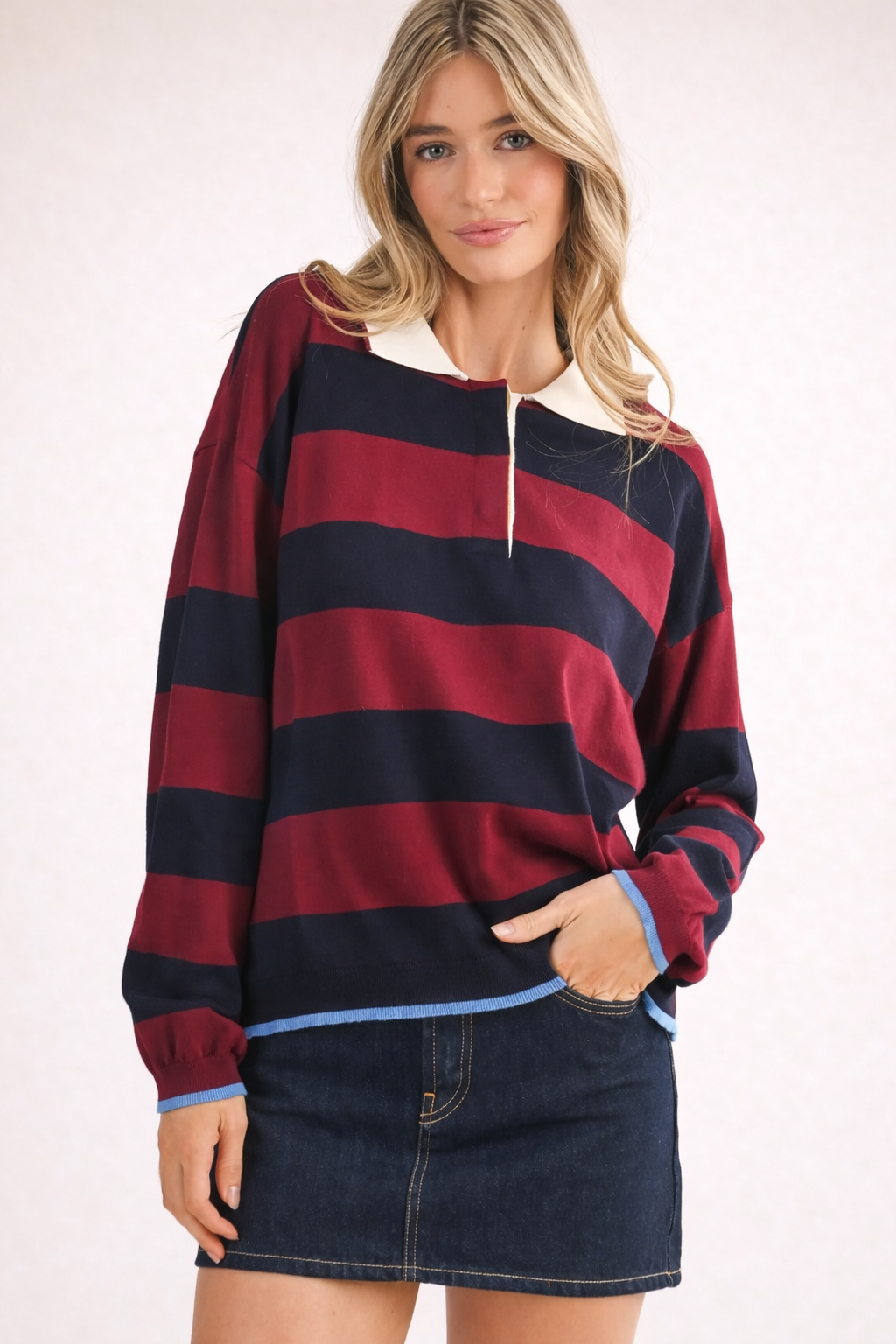 Striped Rugby Sweater
