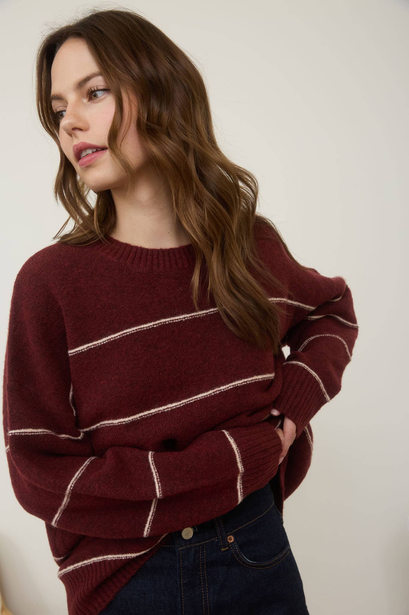 Cozy Striped Oversize Sweater