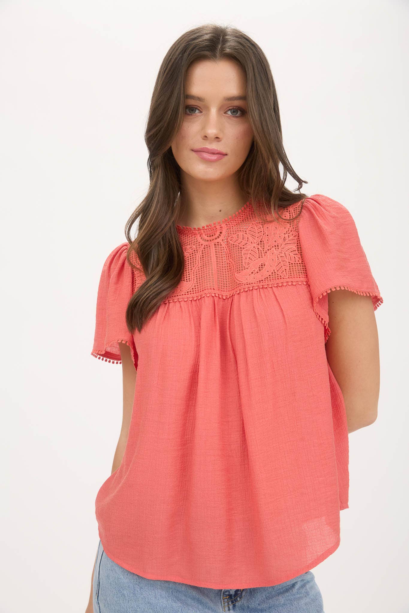 Sheer Lace Blouse