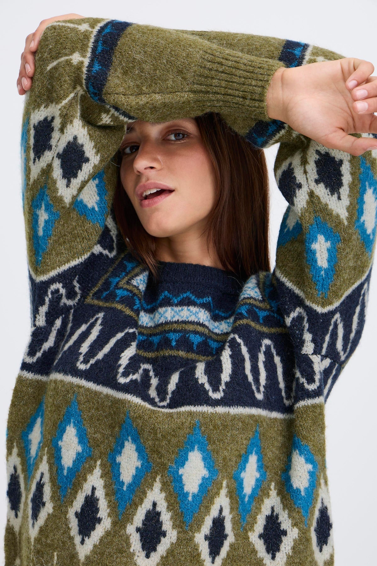 b. young Bynafta Jacquard Jumper