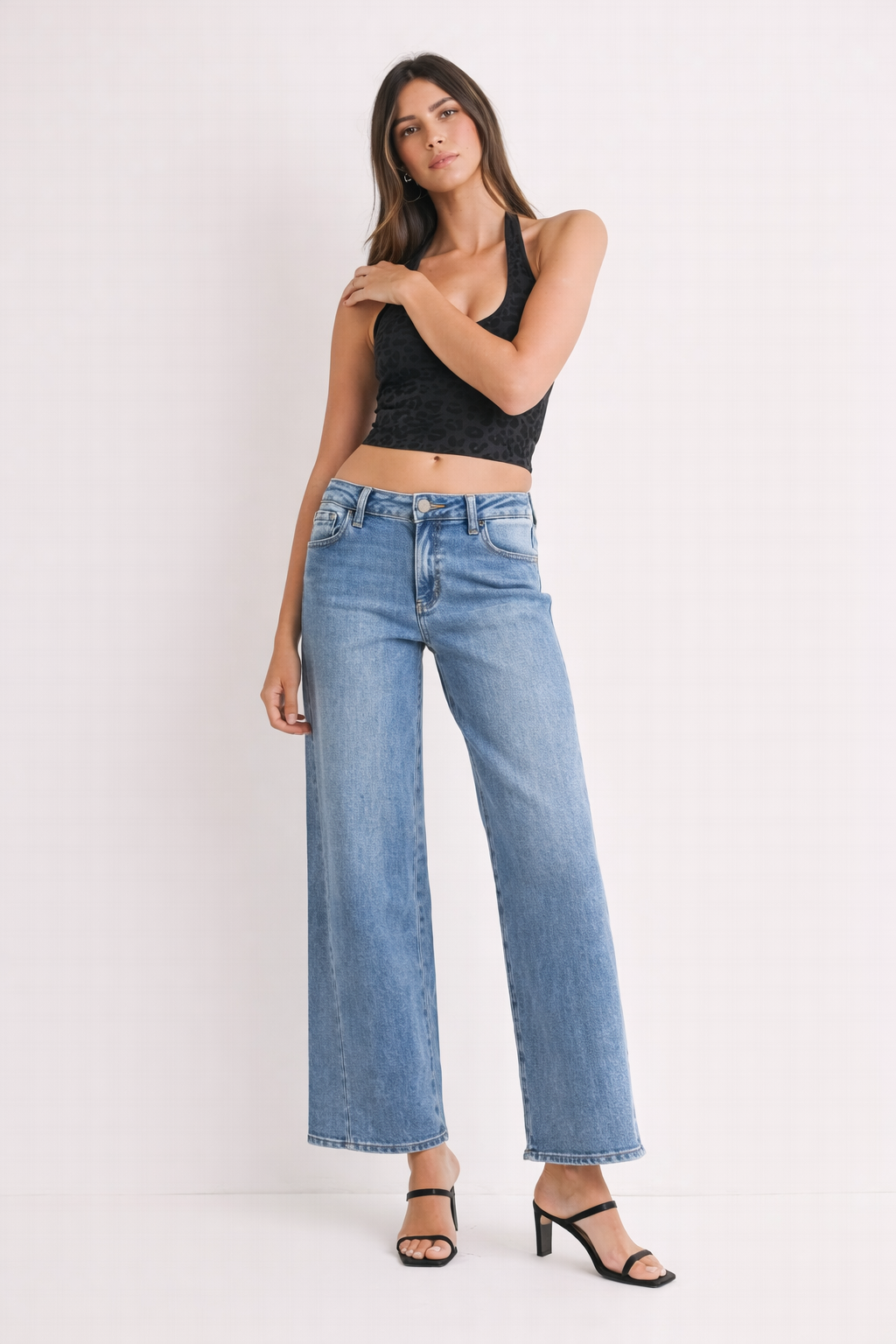 JBD Seamed Wide Leg Jean