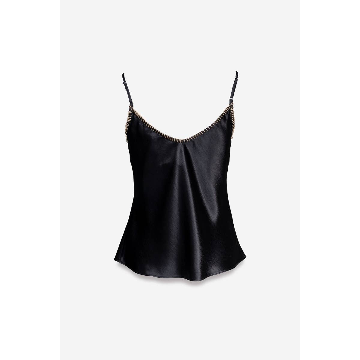 Whipstitch Satin Camisole