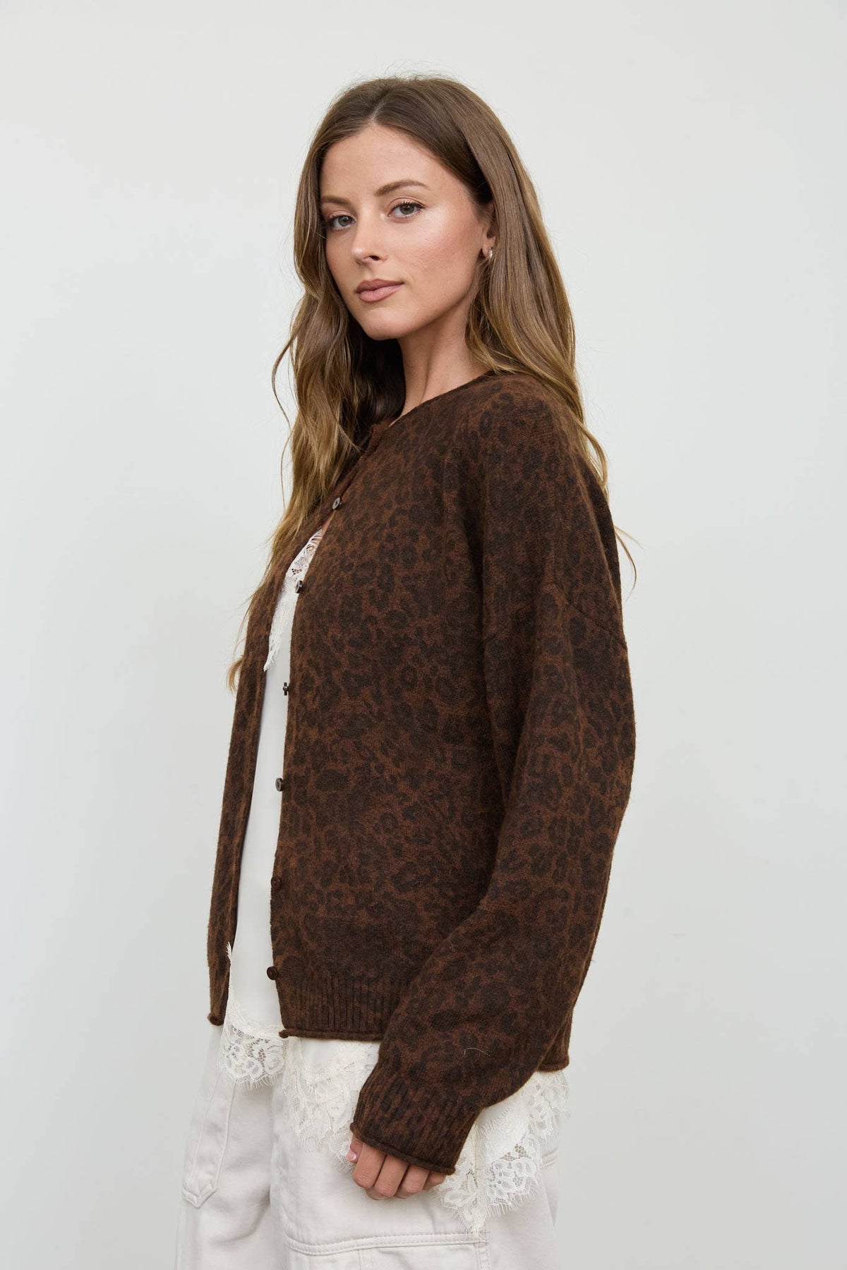 Leopard Button Down Cardigan