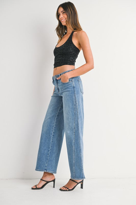 JBD Seamed Wide Leg Jean