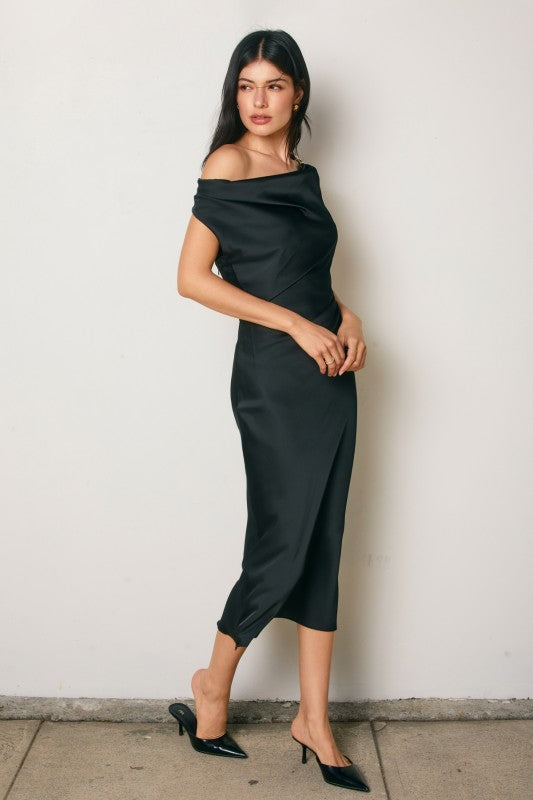 Dress w/ Gold Shoulder Detail
