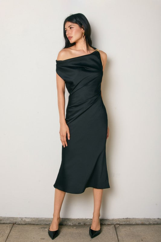 Dress w/ Gold Shoulder Detail
