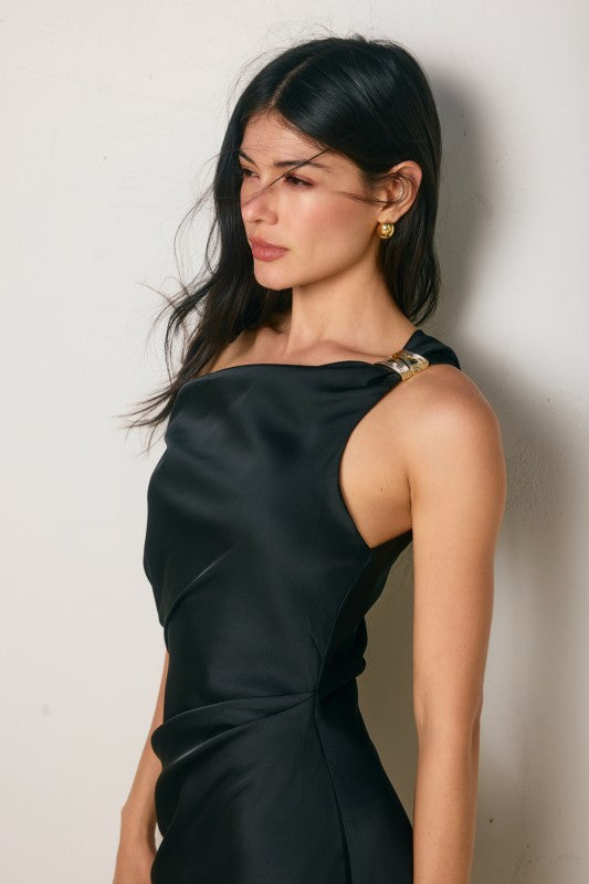 Dress w/ Gold Shoulder Detail