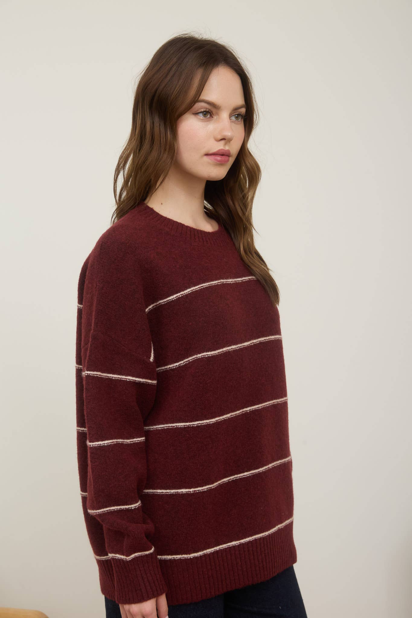 Cozy Striped Oversize Sweater