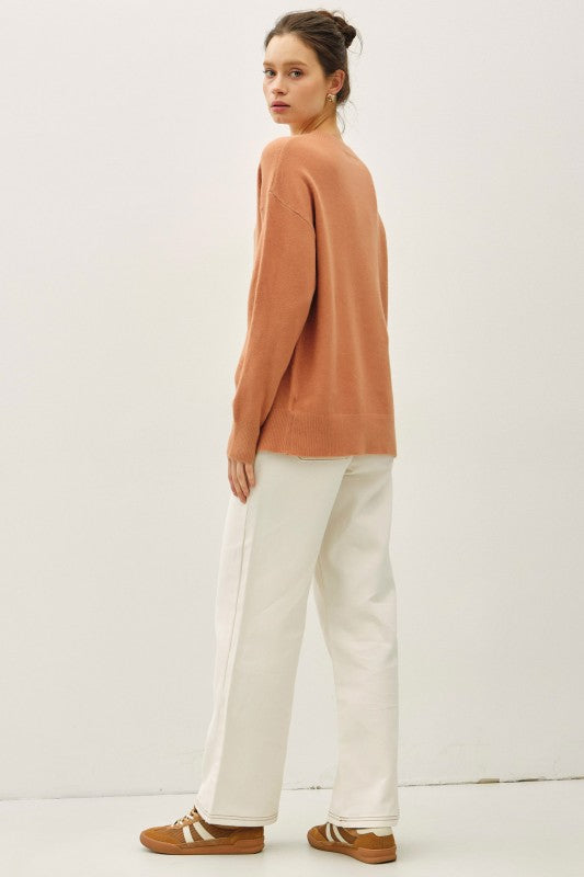 Wool Blend Ultra-Soft Crewneck Sweater