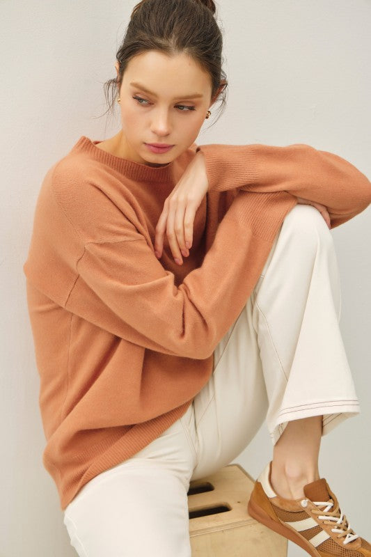 Wool Blend Ultra-Soft Crewneck Sweater