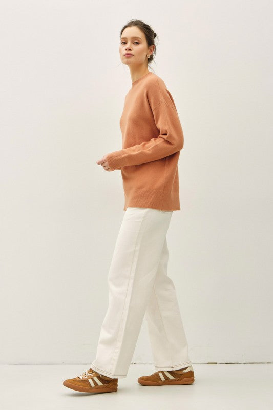 Wool Blend Ultra-Soft Crewneck Sweater