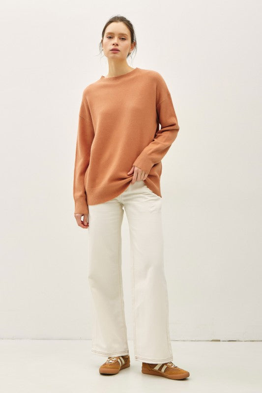 Wool Blend Ultra-Soft Crewneck Sweater