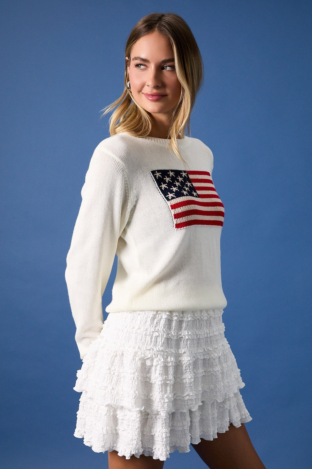 American Flag Sweater