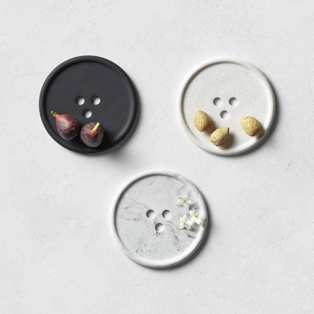 Ume Studio Bouton Soap Dish grey front | MILK MONEY milkmoney.co | Home decor online, Modern home decor, Luxury home furnishings, Best home decor, Home accessories for sale, Living room furniture sets, Kitchen decor ideas, Wall art for home, Bathroom accessories, Vintage home decor, Minimalist home decor