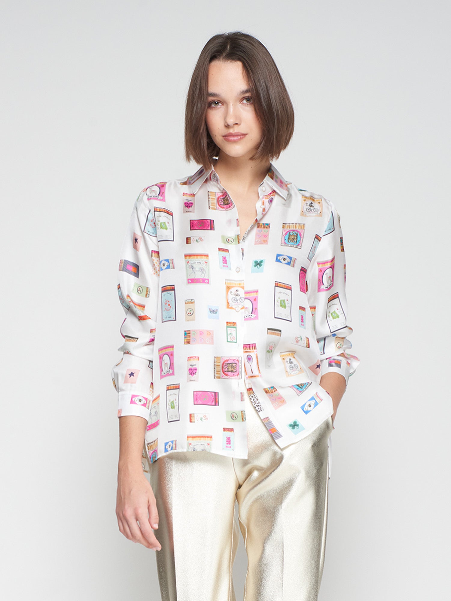 Vilagallo Matchbox Blouse