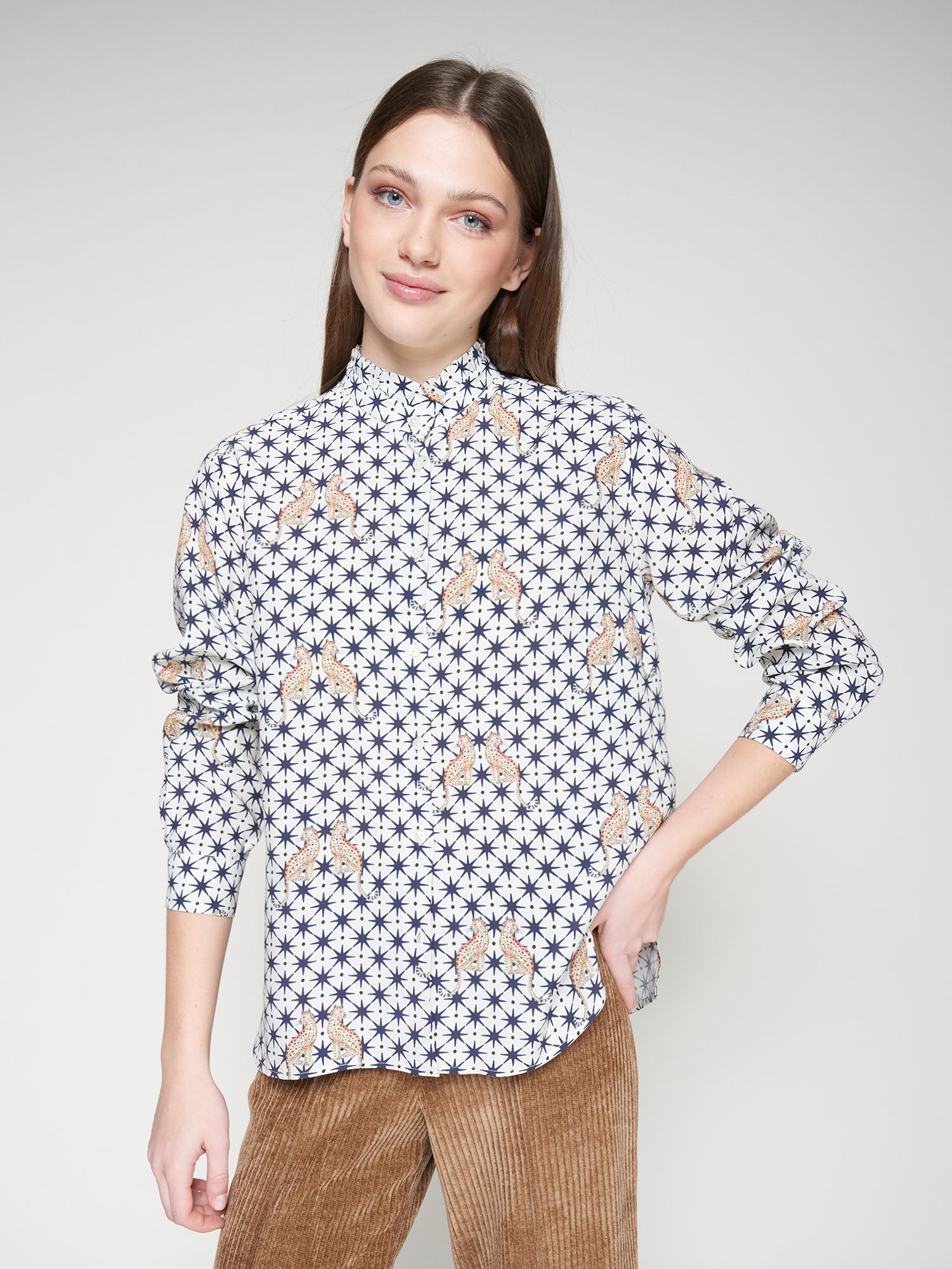 Vilagallo Leopard & Stars Blouse
