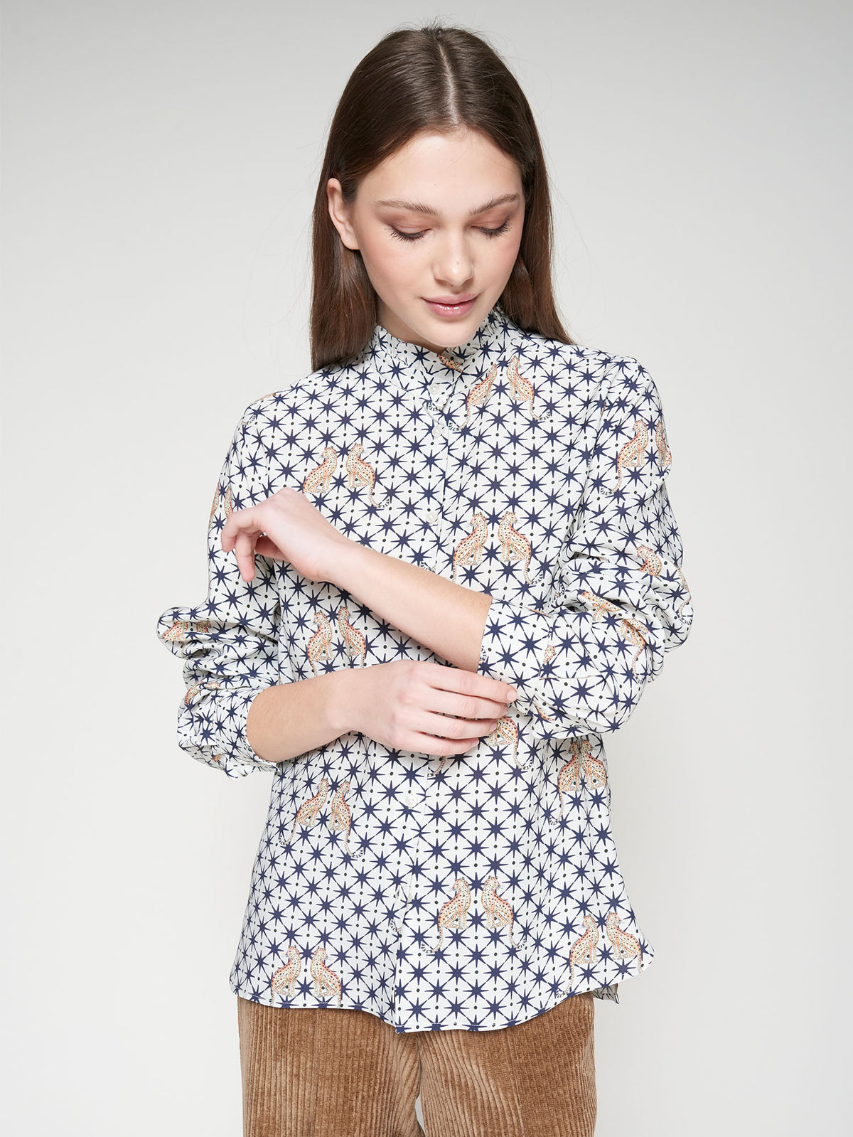 Vilagallo Leopard & Stars Blouse
