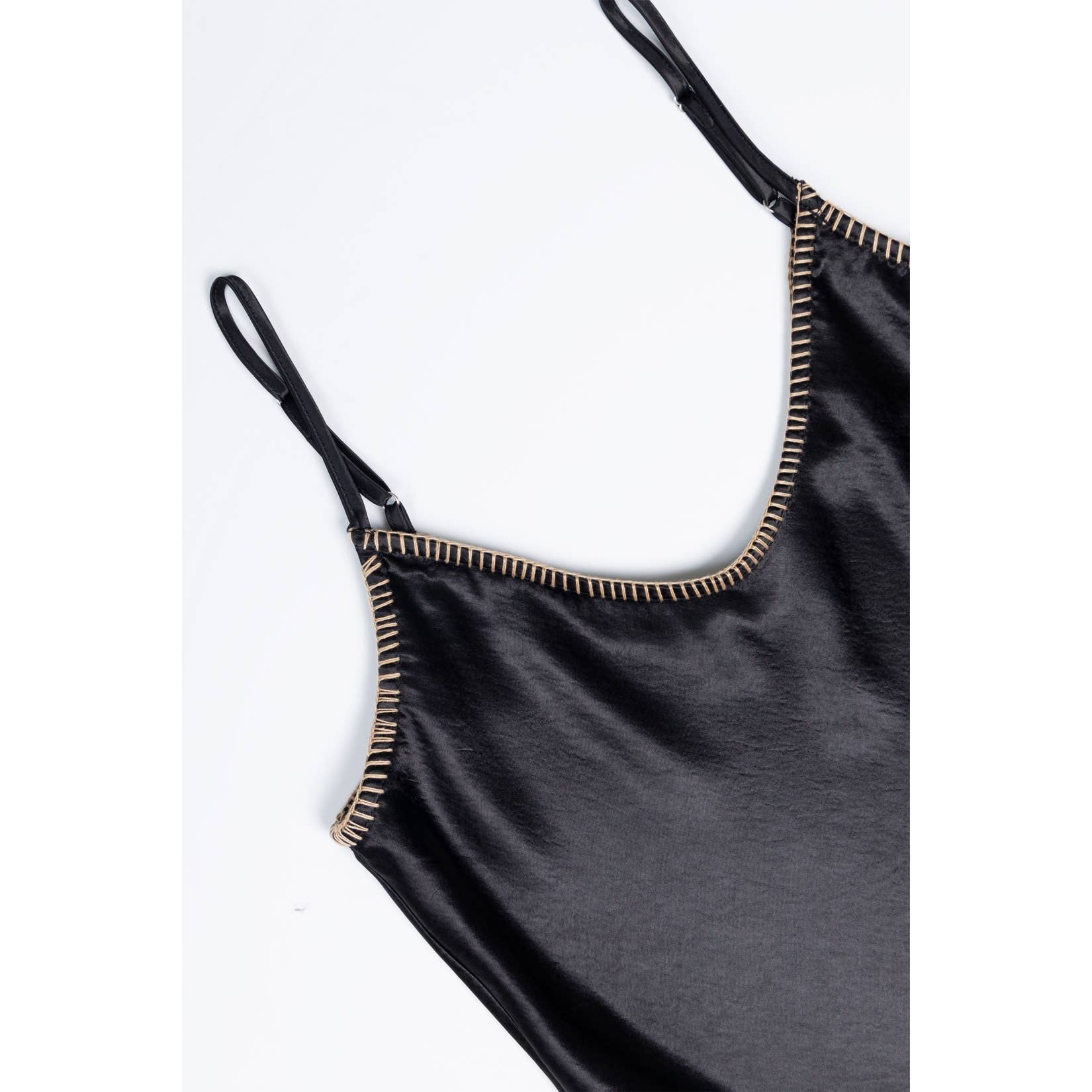 Whipstitch Satin Camisole