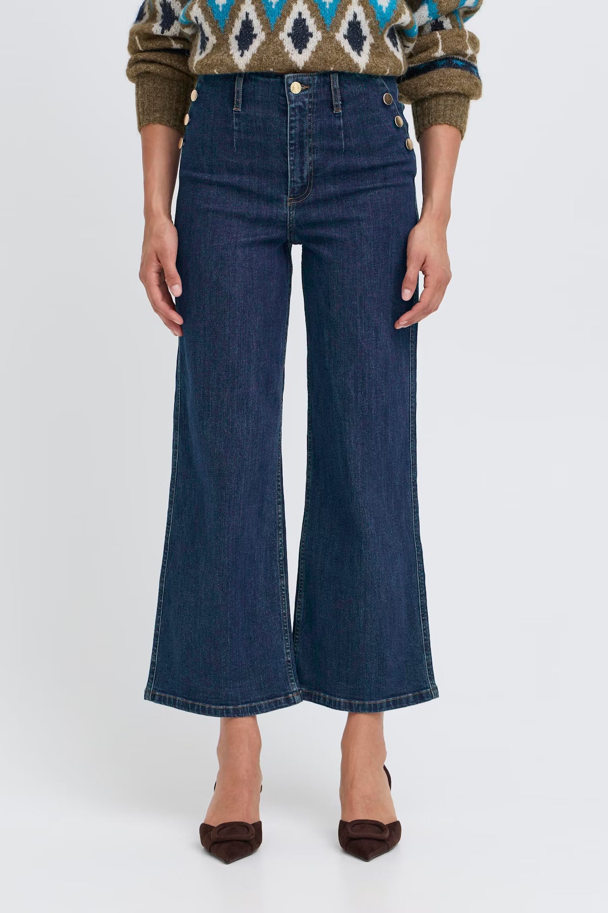 b. young Bykomma Button Jeans