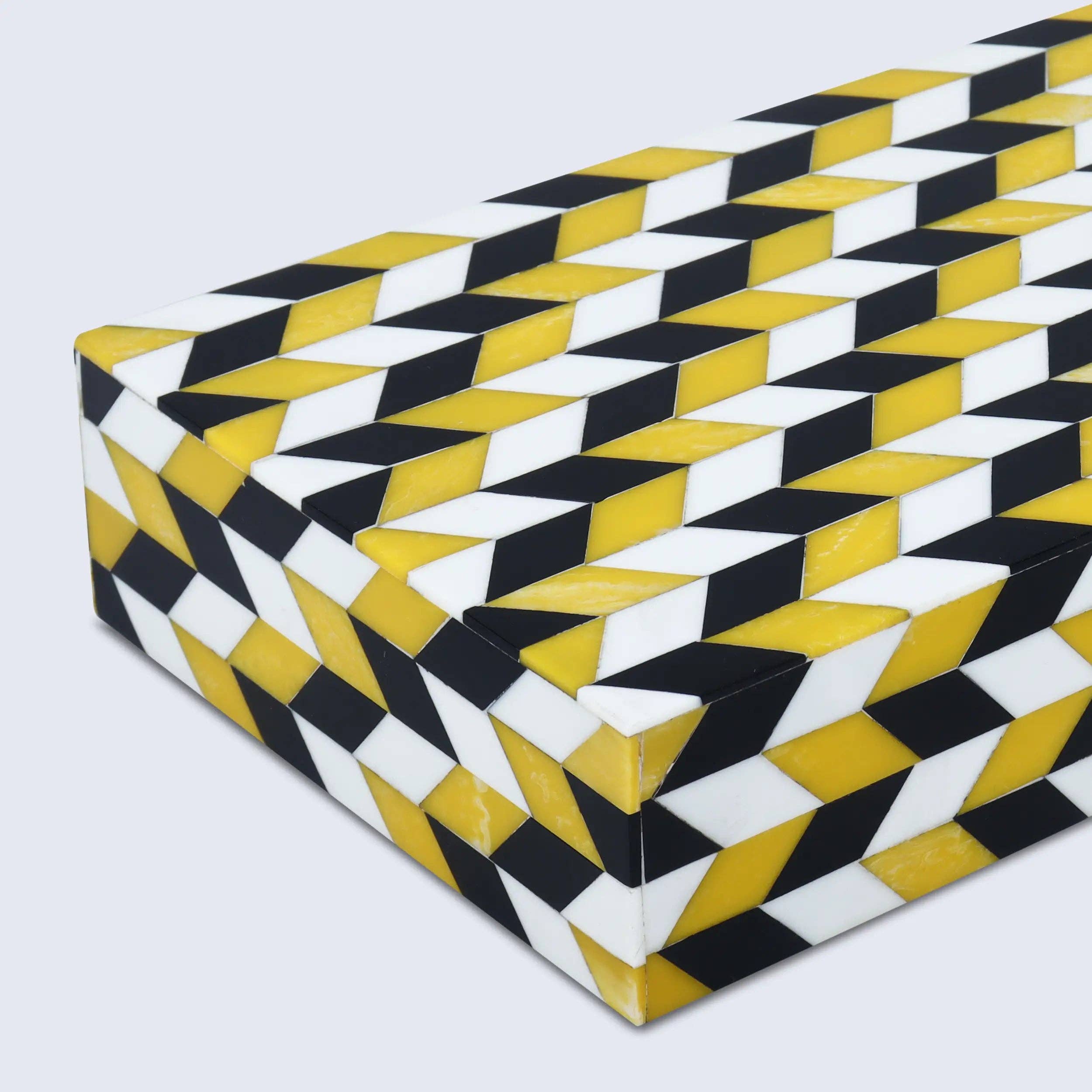 Yellow and Black Decorative Box