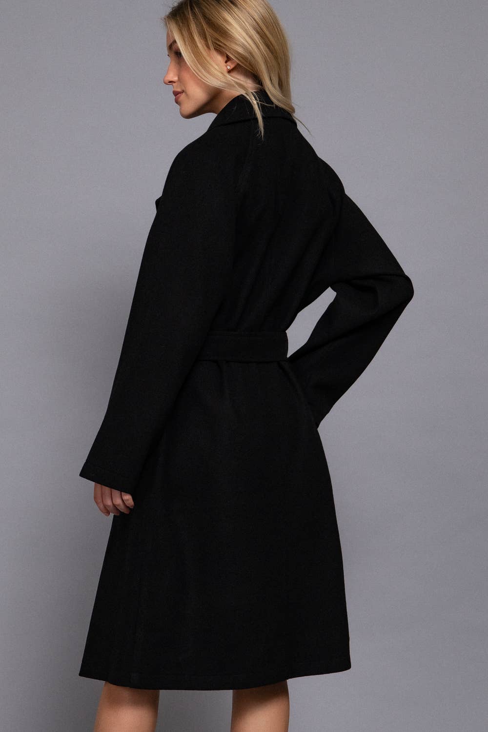 Double Breasted Button Trench Coat
