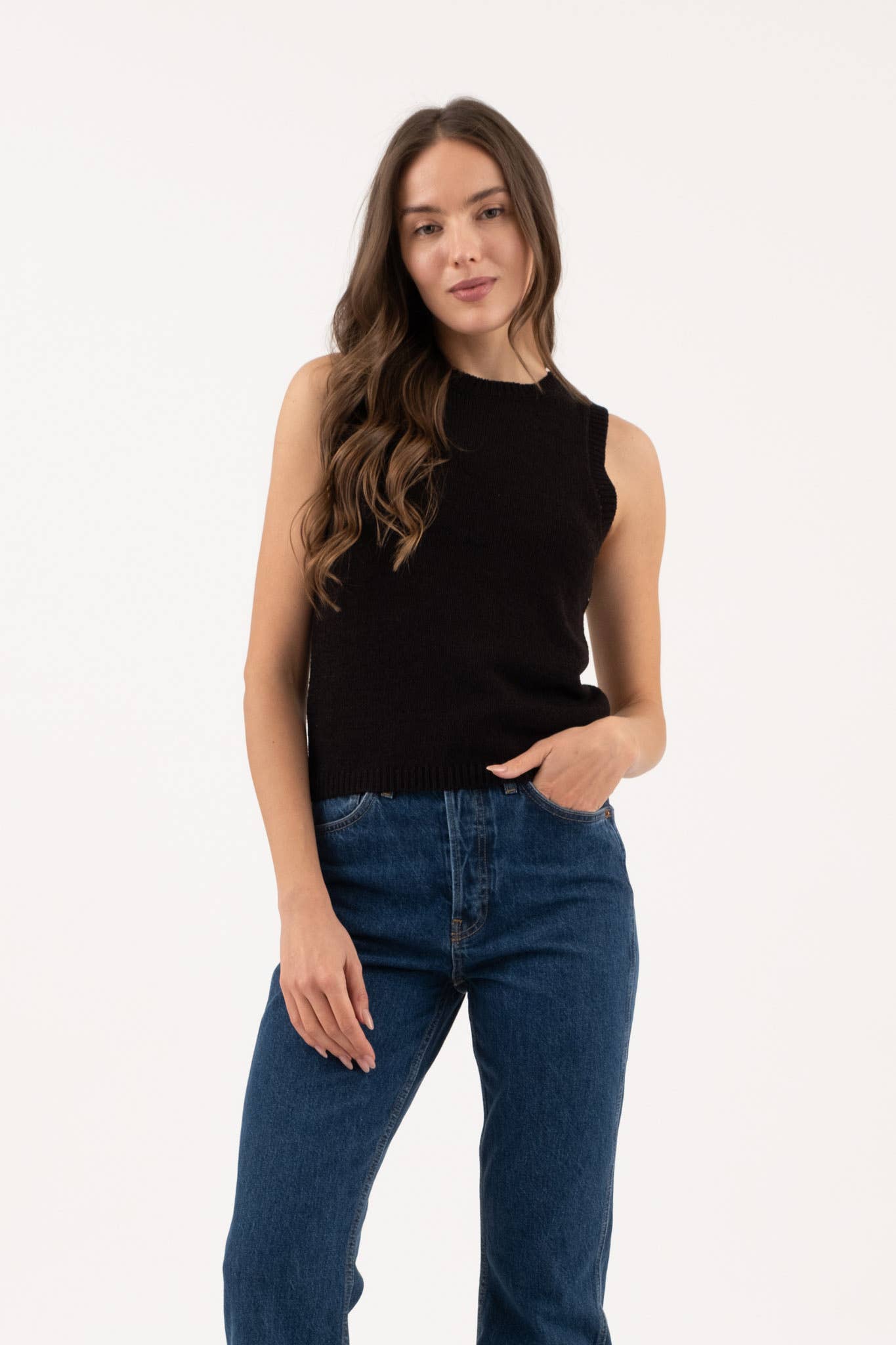 Knit Pullover Sweater Tank