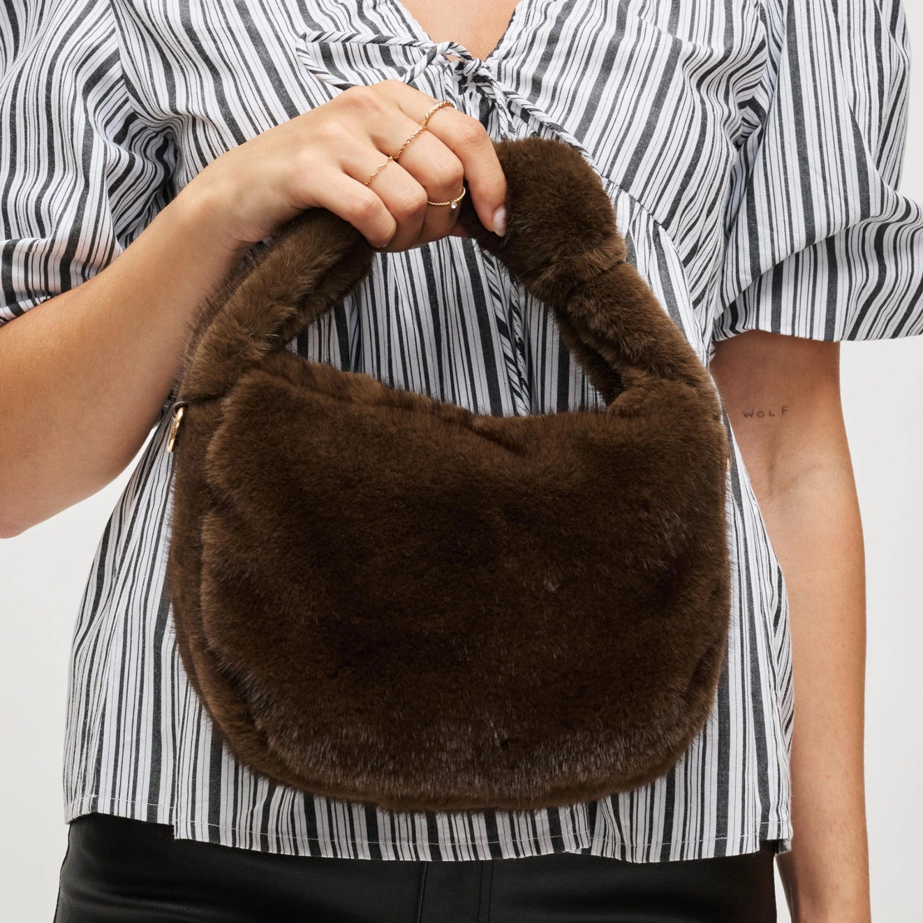 Monica Faux Fur Crossbody