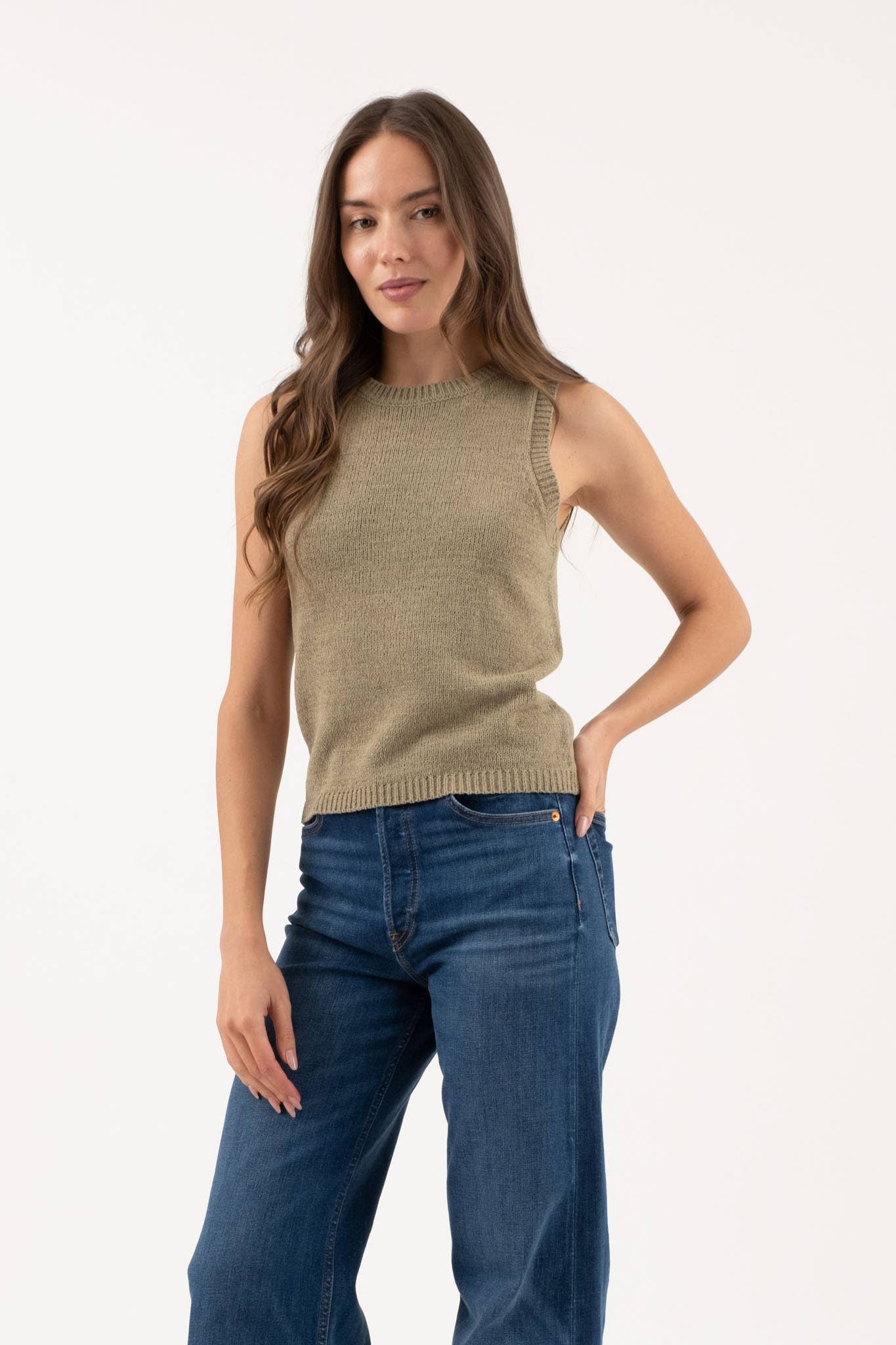 Knit Pullover Sweater Tank