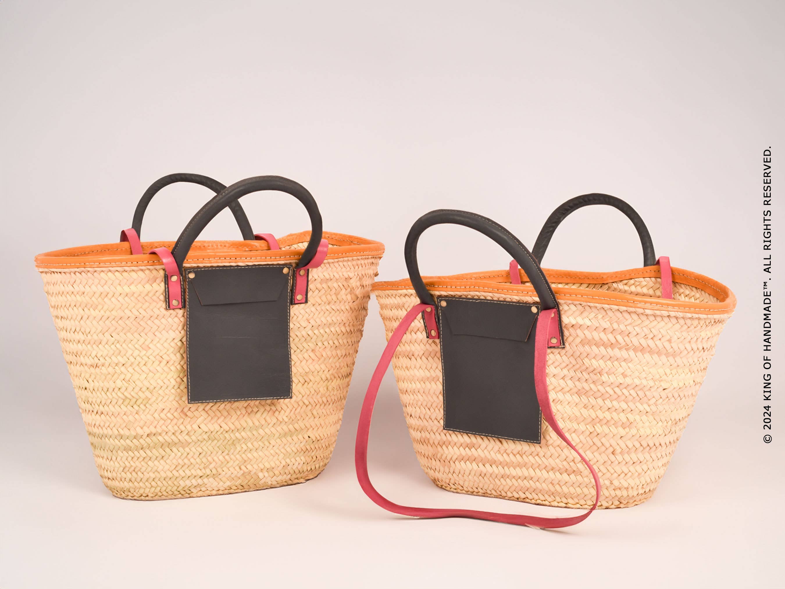 Woven Straw Shoulder Tote Bag