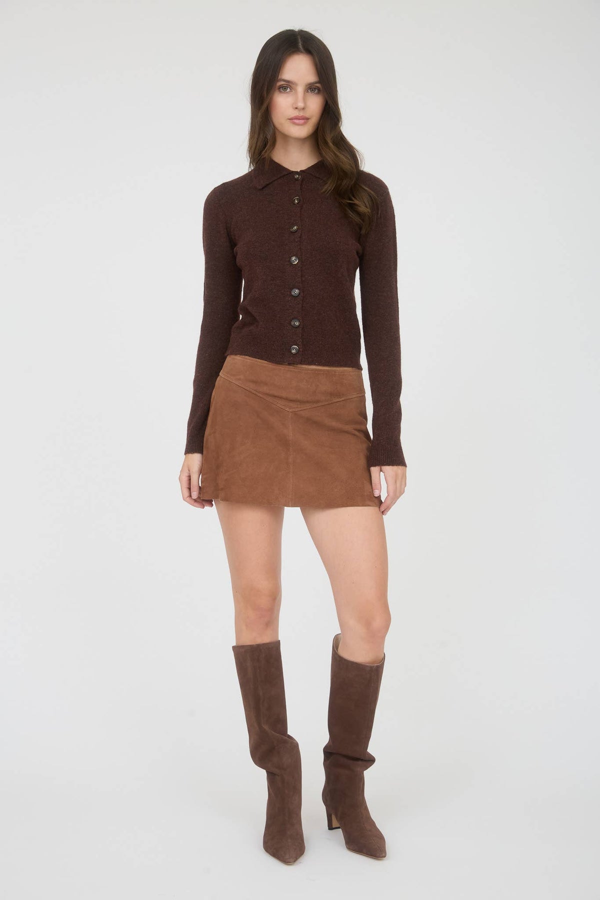 Collared Button Down Cardigan