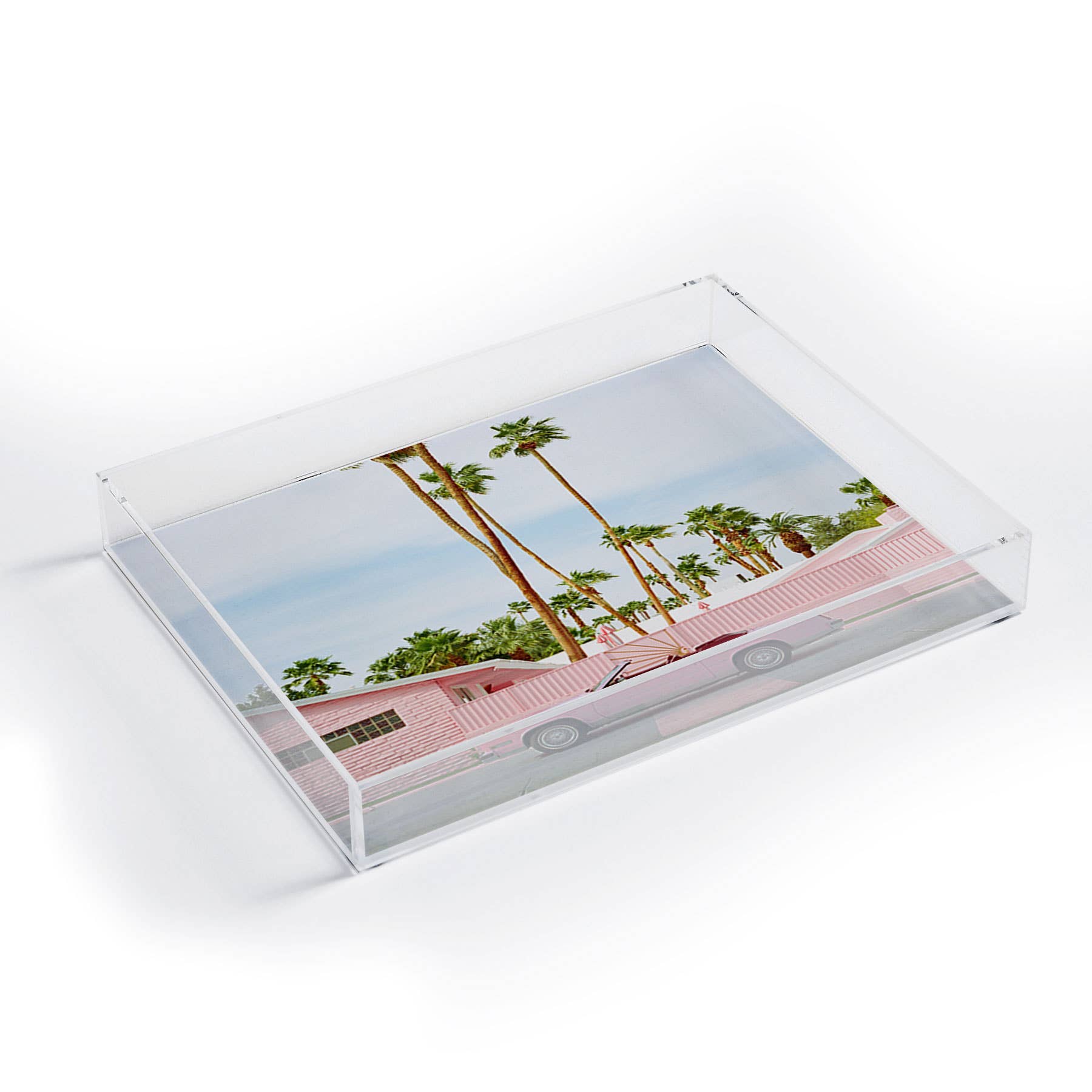Pink Palm Springs on Film Acrylic Tray