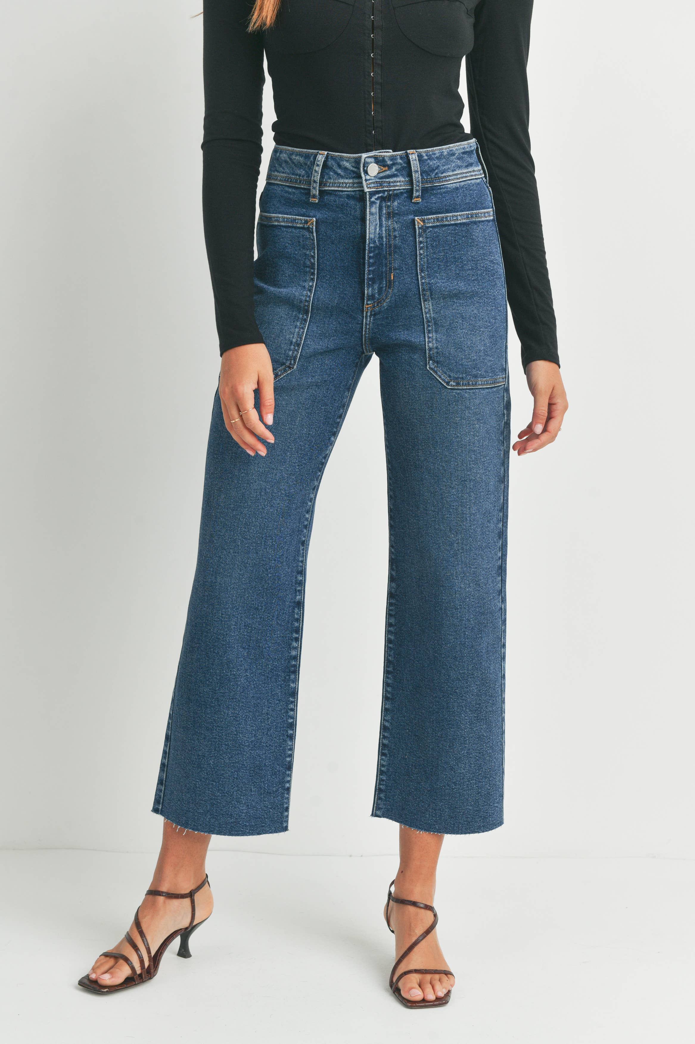 JBD Hi-Rise Utility Wide Leg Jean