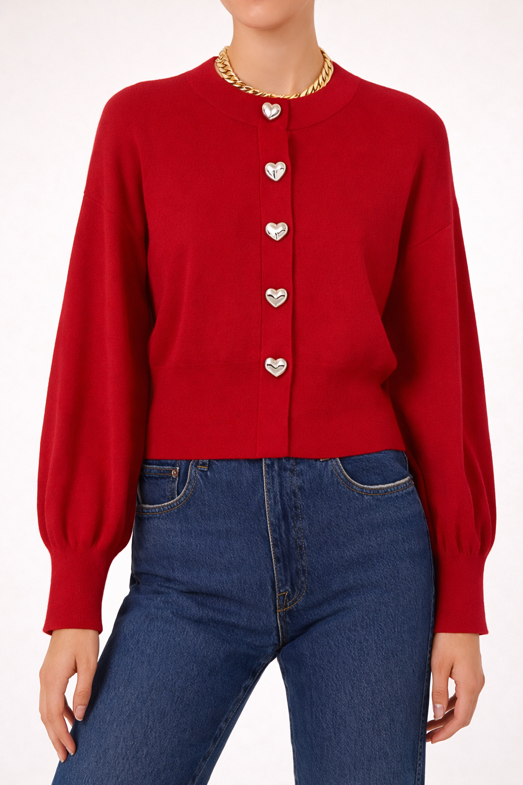 Heart Button Cardigan