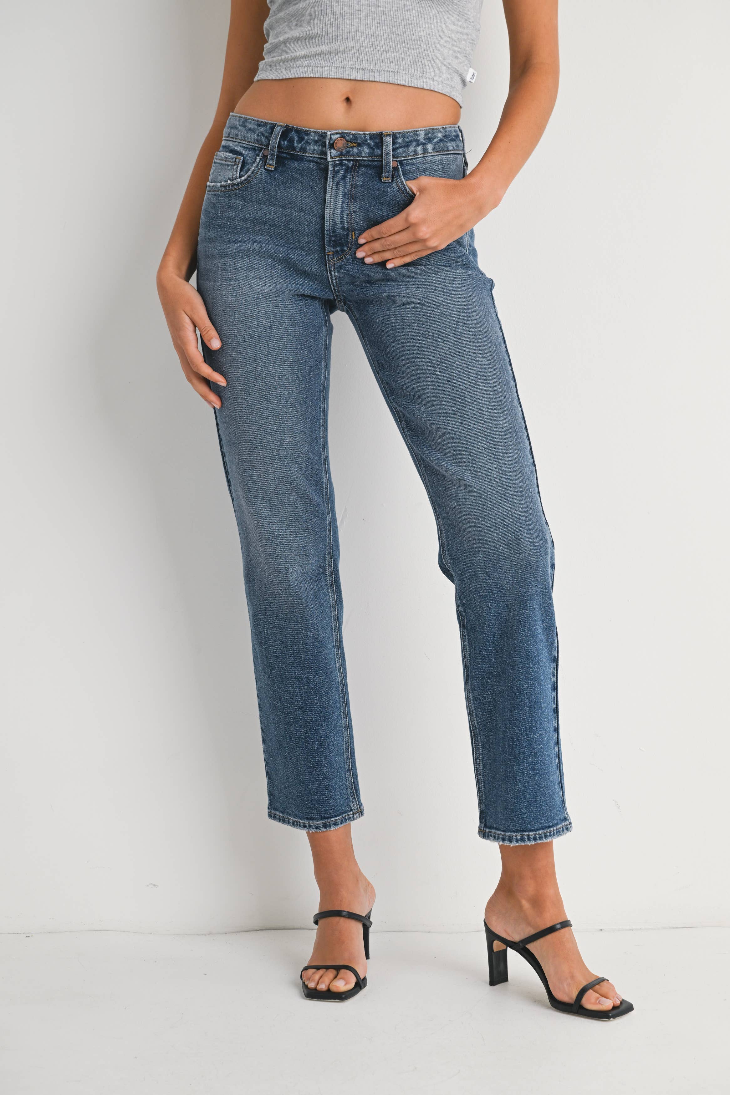 JBD Clean Mid Rise Straight Jean