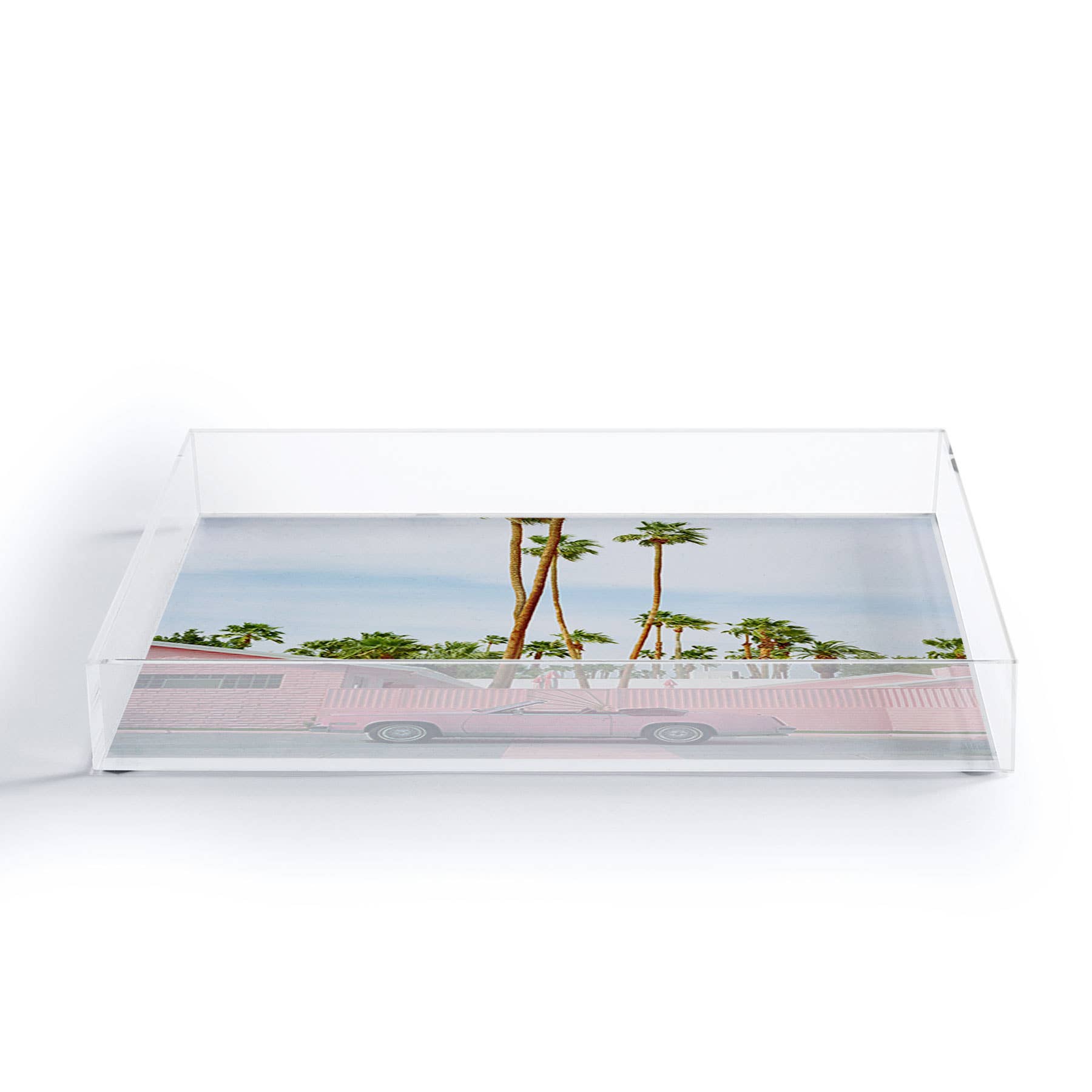 Pink Palm Springs on Film Acrylic Tray