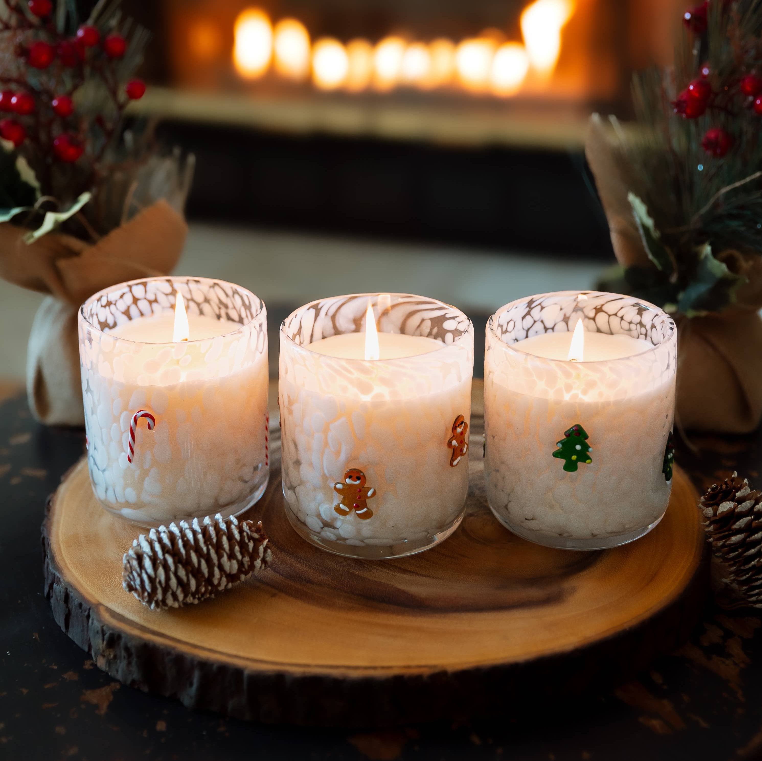 Icon Candy Cane Holiday Candle