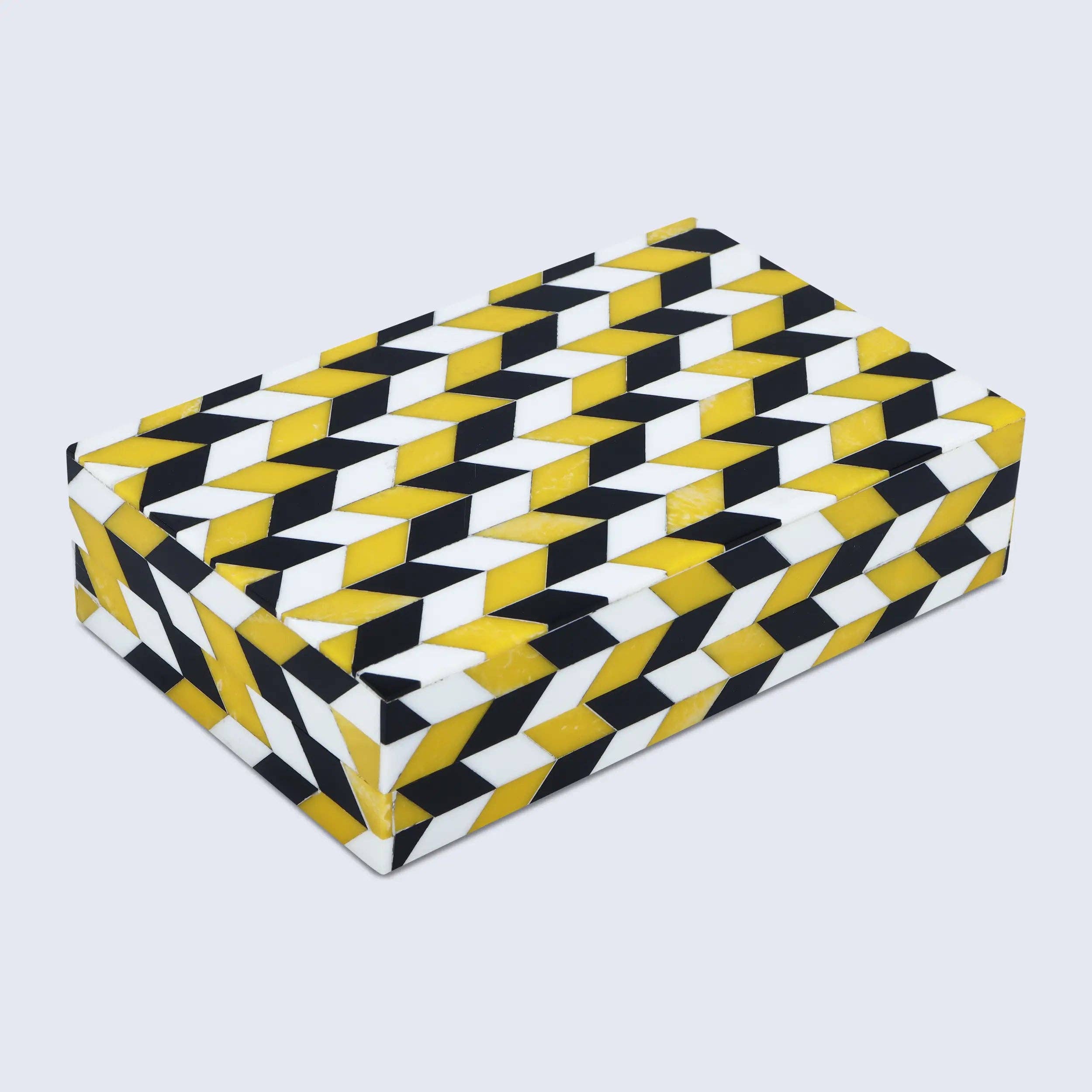 Yellow and Black Decorative Box