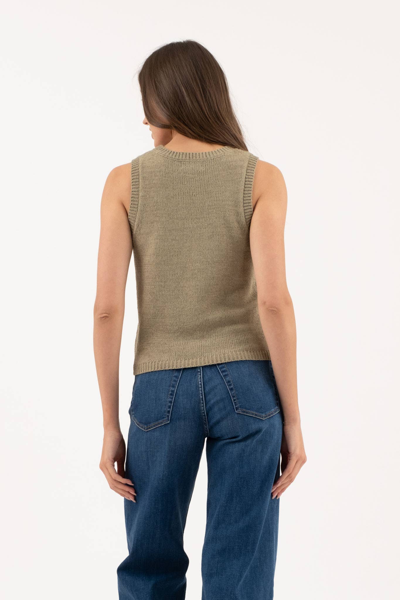 Knit Pullover Sweater Tank