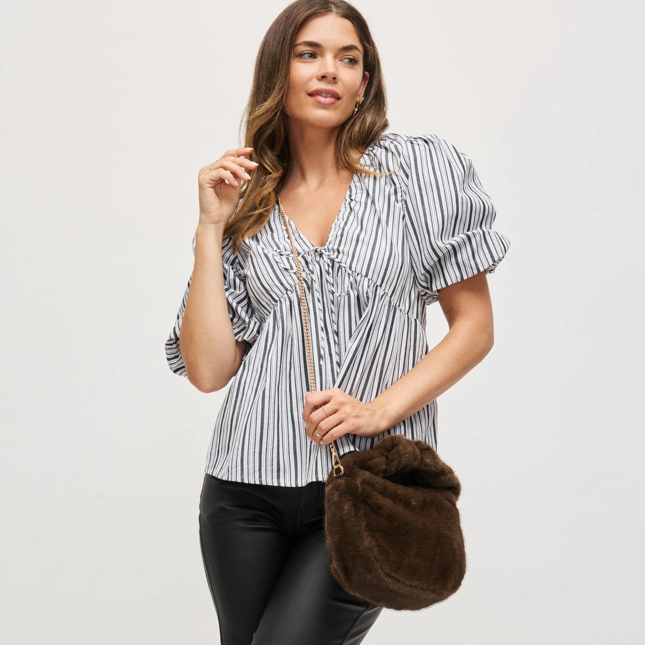 Monica Faux Fur Crossbody