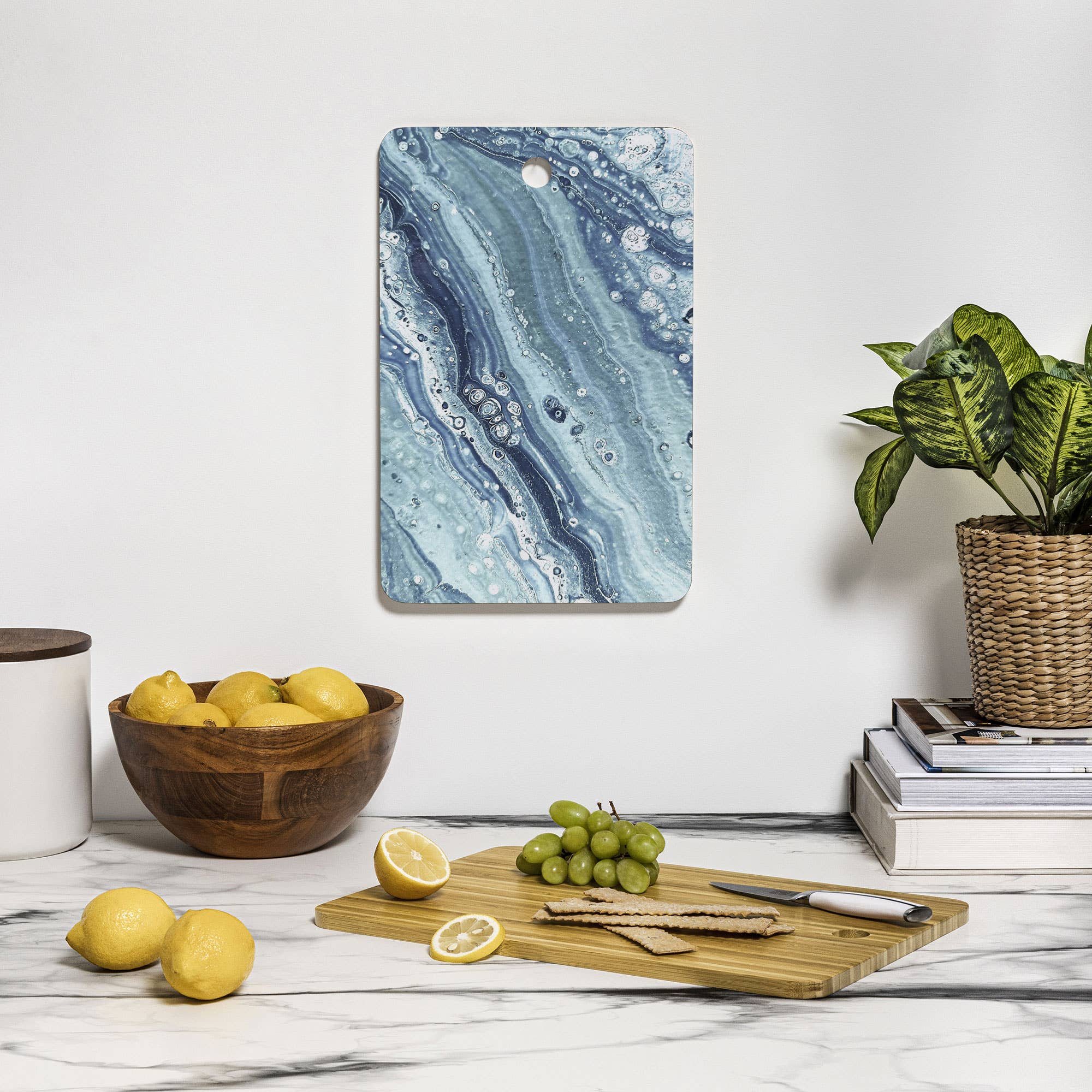 Blue Marble Cutting Board