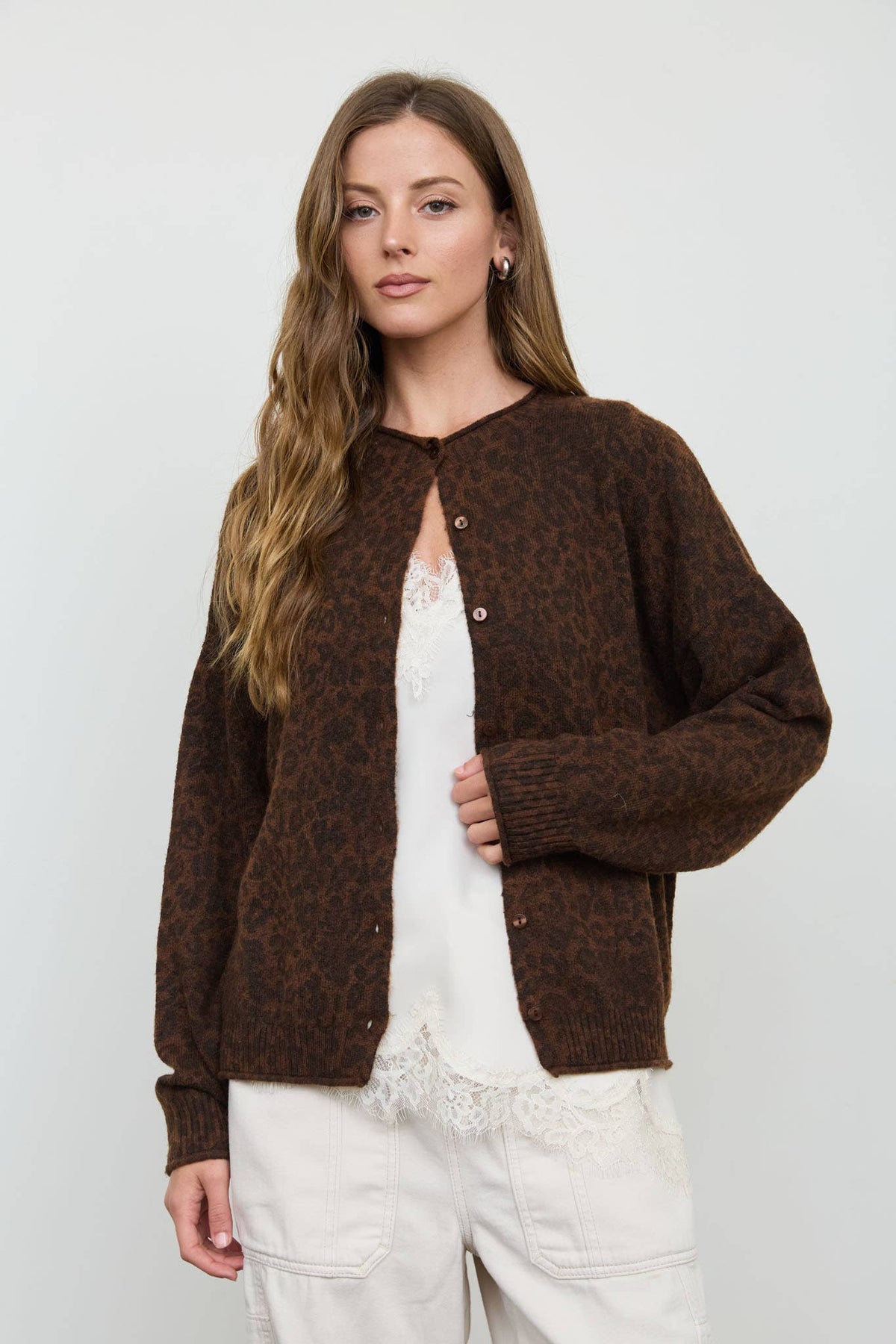 Leopard Button Down Cardigan