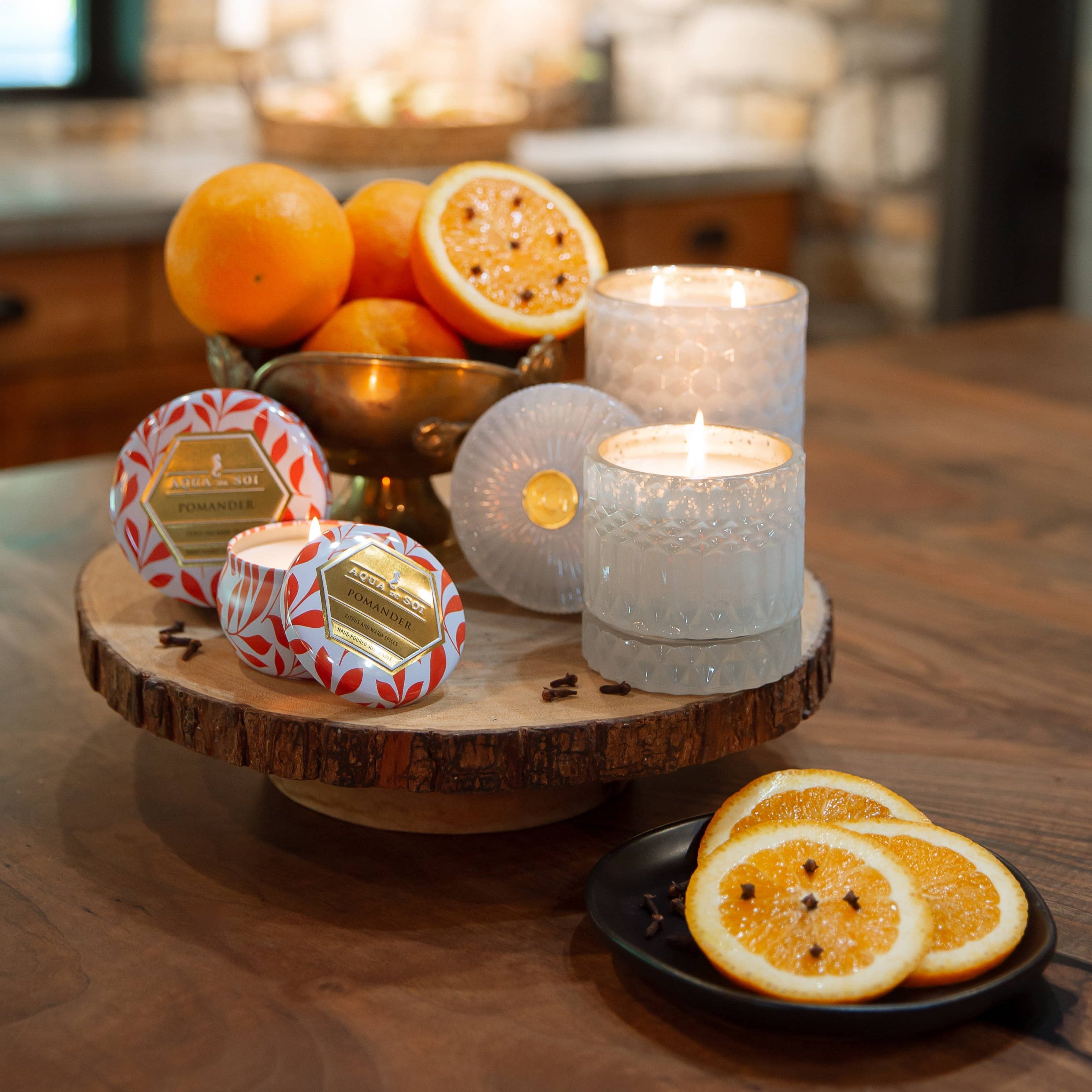 Pomander White Shimmer Double Wick Candle white | MILK MONEY milkmoney.co | soy wax candles, small candles. natural candles, organic candles, scented soy candles, concrete candle, hand poured candles, hand poured soy candles, cement candle, hand poured soy wax candles, scented hand poured candles, hand poured scented candles