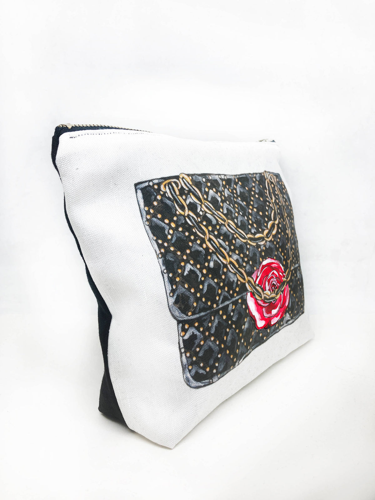 Quilted Handbag Cosmetic Bag