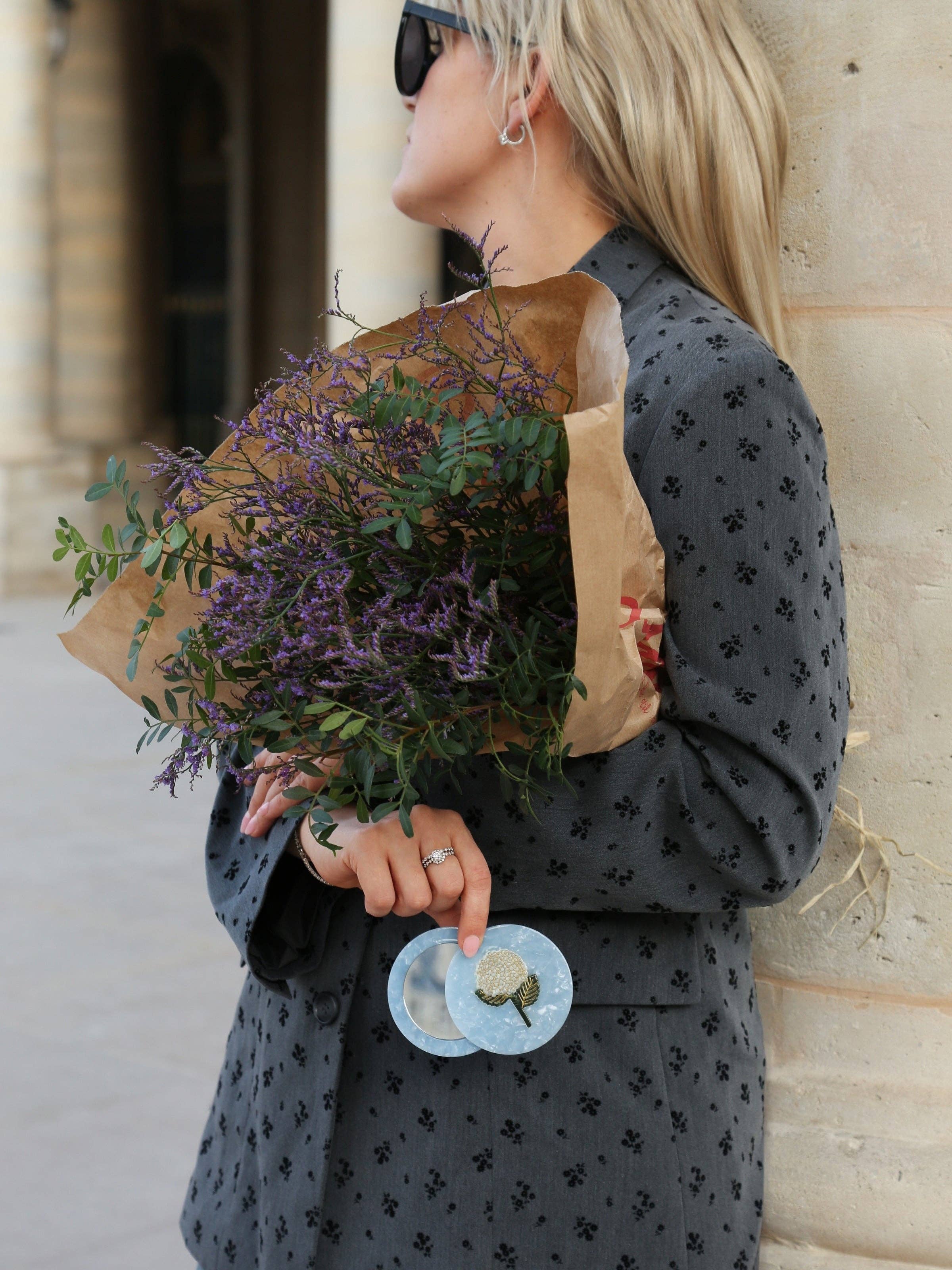 Hydrangea Compact Mirror